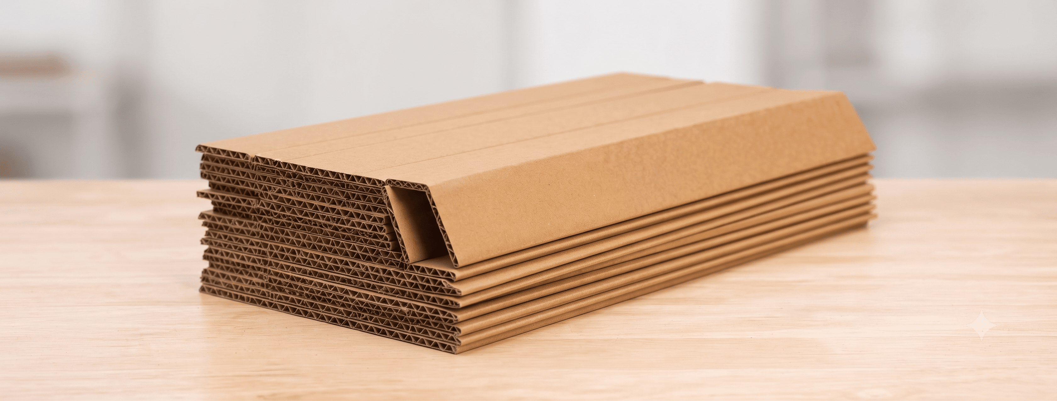 Stacked Corrugated Angle Board